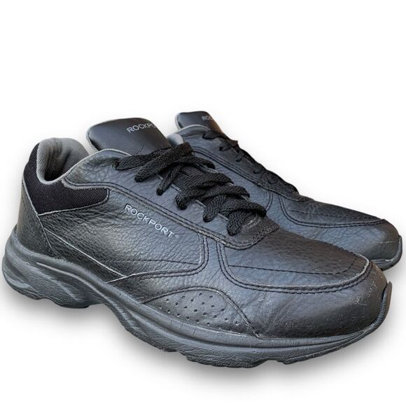 ROCKPORT Works Pro Walker Athletic Oxford Black Leather Women’s size 7.5 wide - Picture 13 of 13